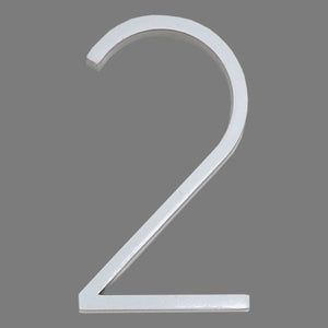 Reflective Modern Floating House Numbers