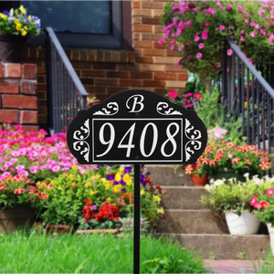 Le Paris Reflective Garden Address Sign