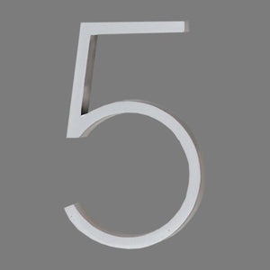 Reflective Modern Floating House Numbers