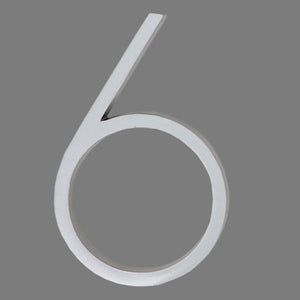 Reflective Modern Floating House Numbers