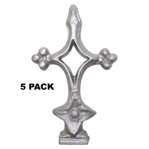 Cross Aluminum Finials - Multi Packs