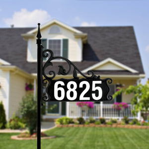 Boardwalk DIY Reflective Lawn Address Sign 48" Post