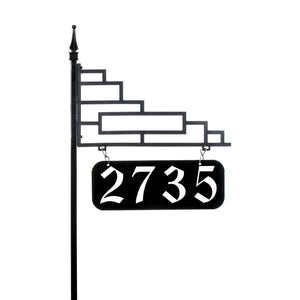 Excalibur Double-Sided Reflective Lawn Address Sign