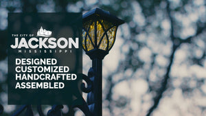 Address America Camping RV Parks Sign Double Sided Reflective Sign with Flag and Solar Light - Great Gift (Happy Camper Flag)