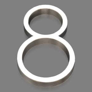 Reflective Modern Floating House Numbers