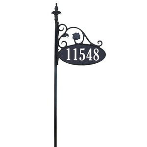 Park Place Oval Double-Sided Reflective Yard Address Sign