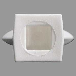 Tri - Spear Polypropylene USA Finial Toppers - White - Multi-Pack