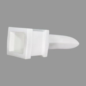 Tri - Spear Polypropylene USA Finial Toppers - White - Multi-Pack