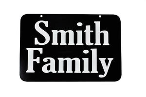 Extra Large 12 x 8 Applied Name Rider for Boardwalk Reflective Address Sign