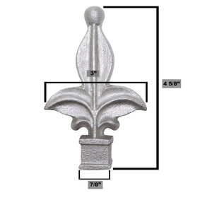 Fleur De Lis Aluminum Finials - Multi Packs