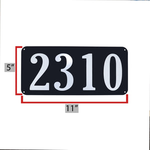 Enclave Aluminum Wall-Mounted Reflective Home Address Sign