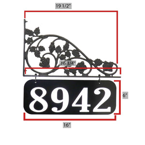 Rose Lamppost Sign 16" x 6" Plaque