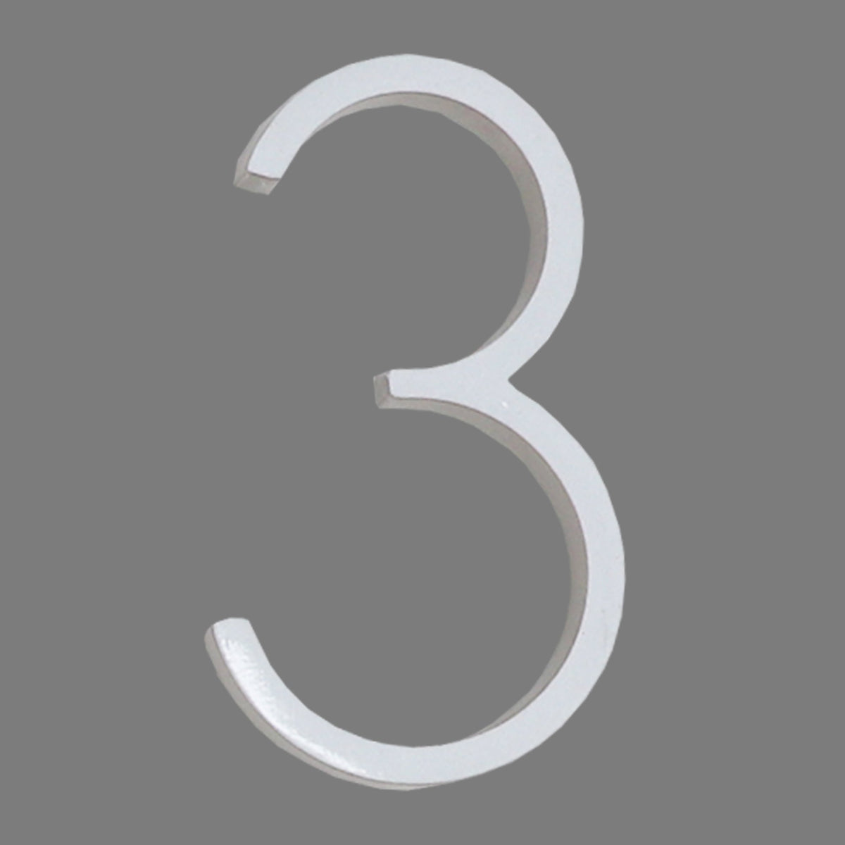 Reflective Modern Floating House Numbers