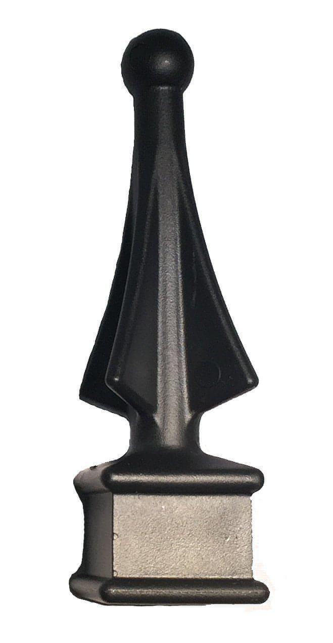 Four Sided Spire Decorative Fence Topper - Single