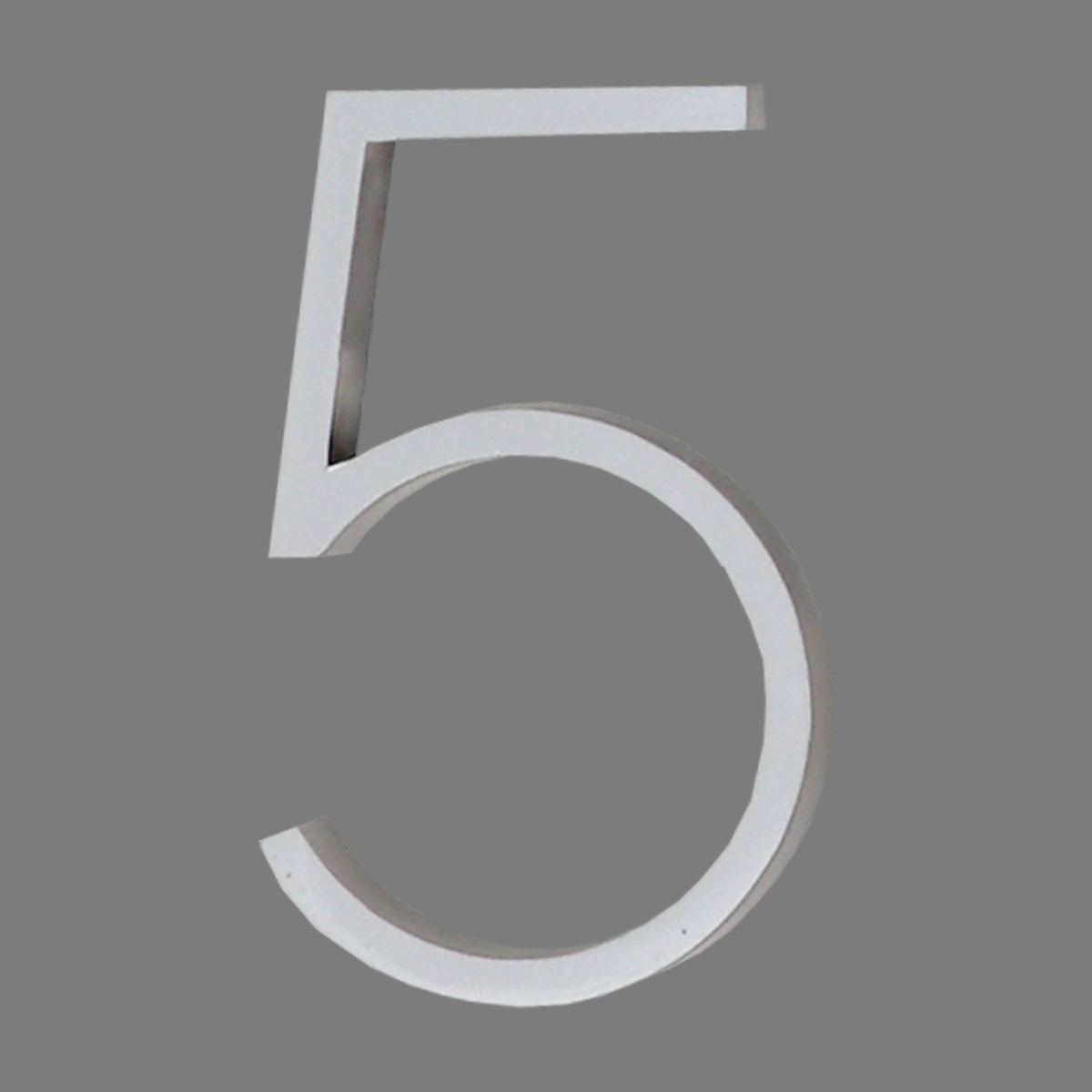 Reflective Modern Floating House Numbers