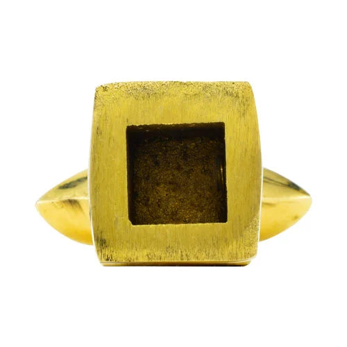 Polished Brass Tri Spear Finial 4 1/2" H Fits Over 1/2" Square Tube