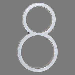 Reflective Modern Floating House Numbers
