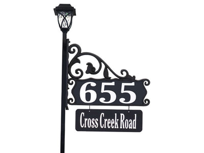 Reflective Address Sign Example Address America | Shop Handcrafted Reflective Address Signs
