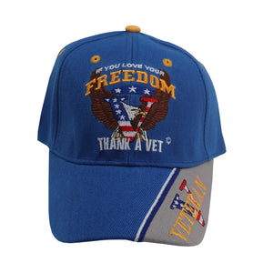 Thank a Veteran Freedom Hat Blue