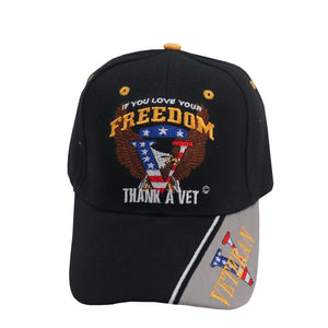 Thank a Veteran Freedom Hat Black