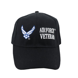 Air Force Veteran Hat Black