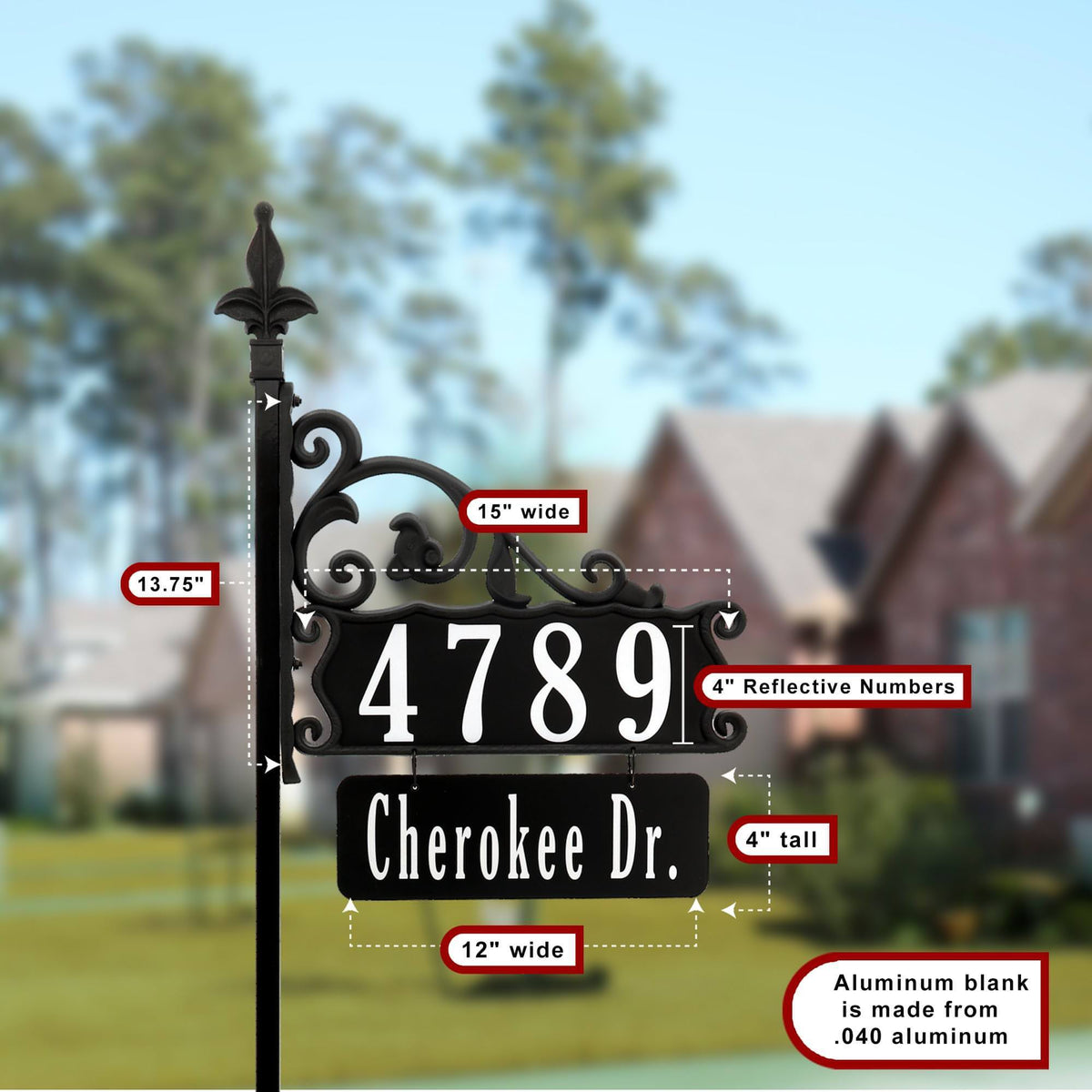 Name Rider Sign Boardwalk And Name Rider - Custom Home Address Sign | Address America
