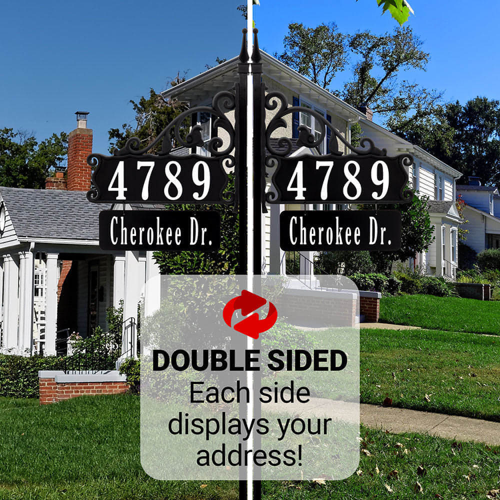 Name Rider Sign Boardwalk And Name Rider - Custom Home Address Sign | Address America