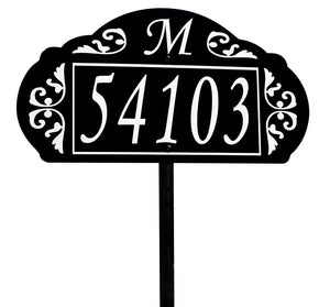 Le Paris Reflective Garden Address Sign