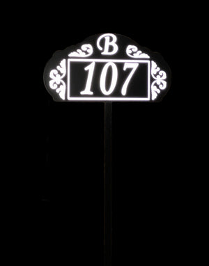 Le Paris Reflective Garden Address Sign