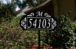 Le Paris Reflective Garden Address Sign