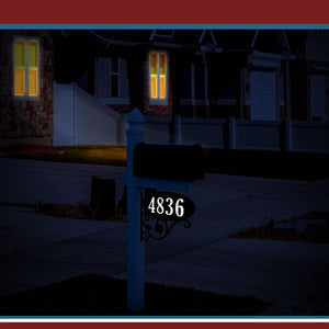 Park Place Oval Reflective Mailbox Sign