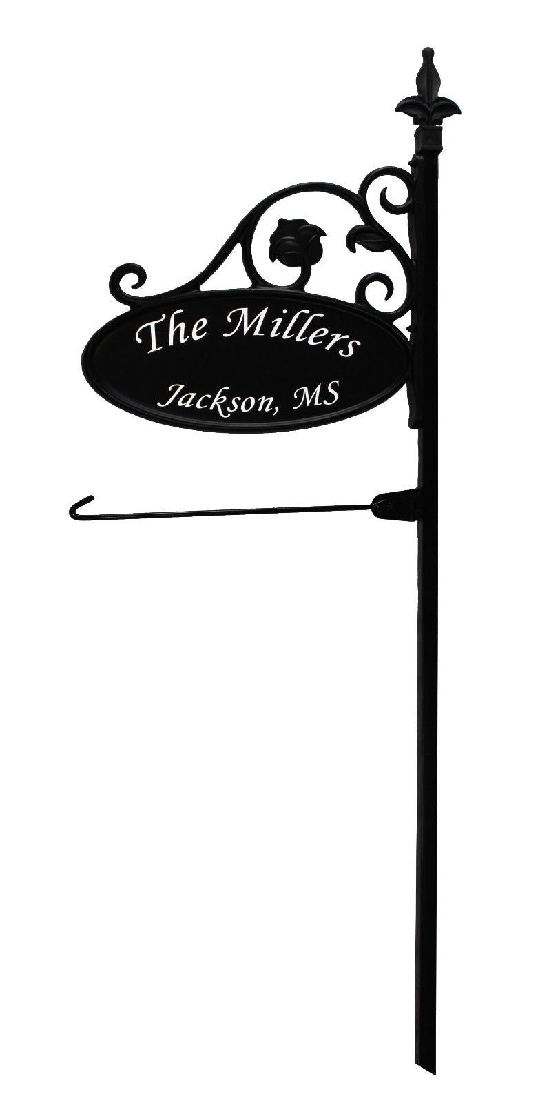 Park Place Reflective Camping Sign With Flagpole