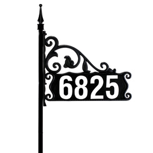 Boardwalk DIY Reflective Lawn Address Sign 48" Post