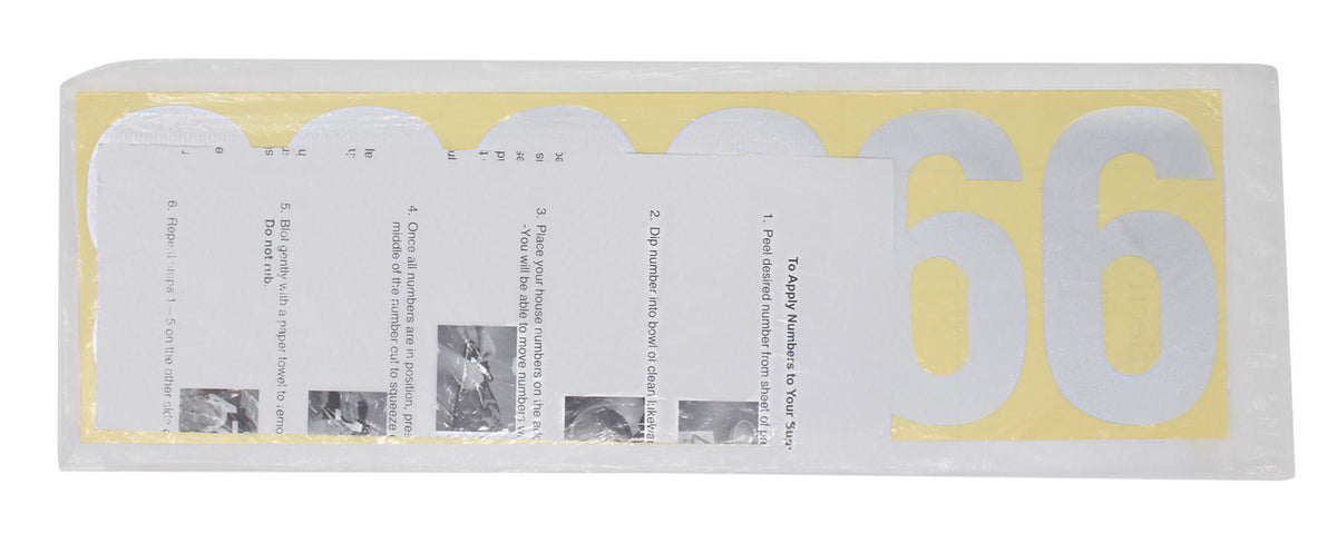 Reflective Peel-N-Stick Address Number Set - Customize Your Address Plate | Address America