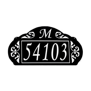 Le Paris Reflective Wall-Mounted Address Sign