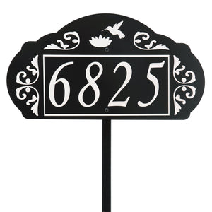 Le Paris Reflective Garden Address Sign