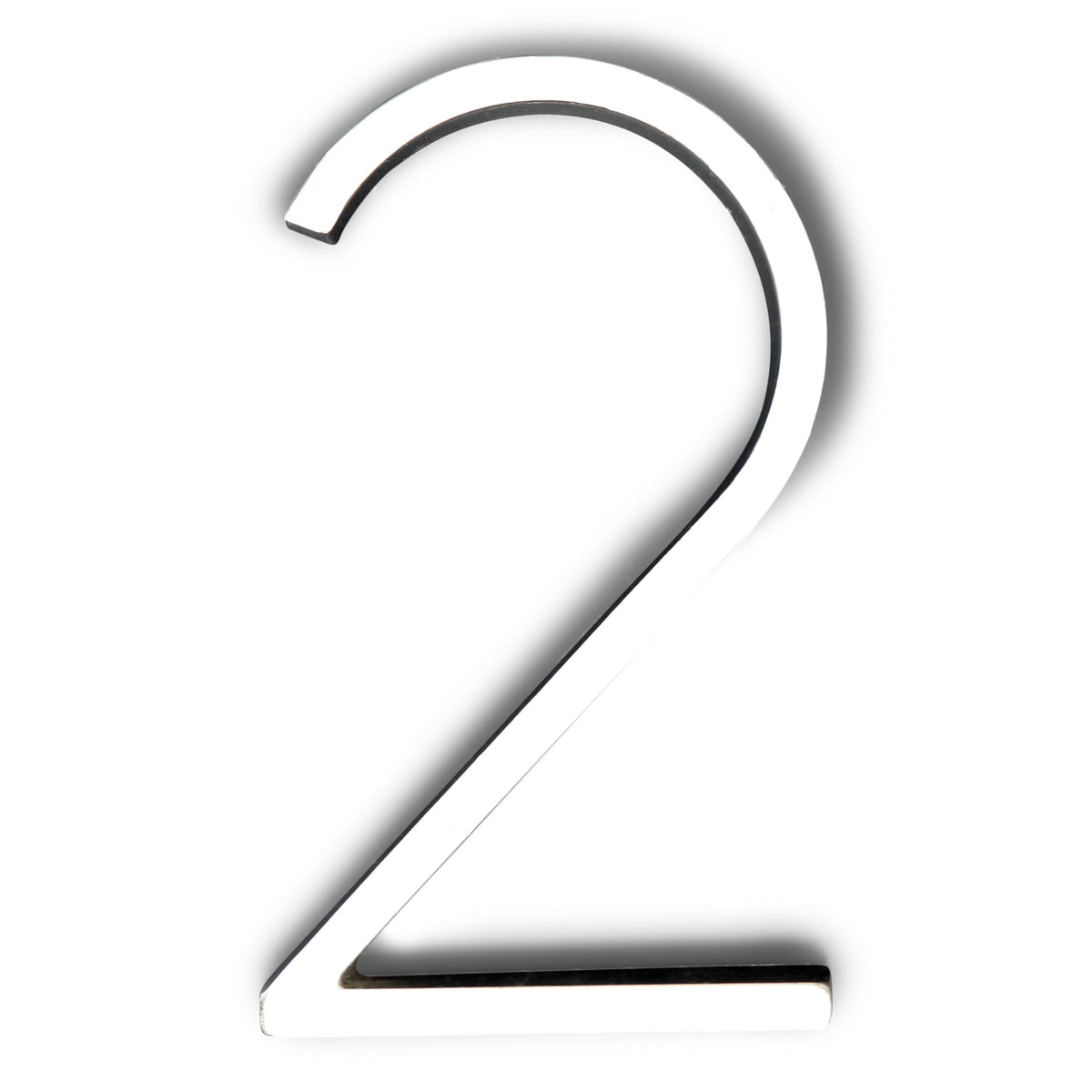 Reflective Modern Floating House Numbers