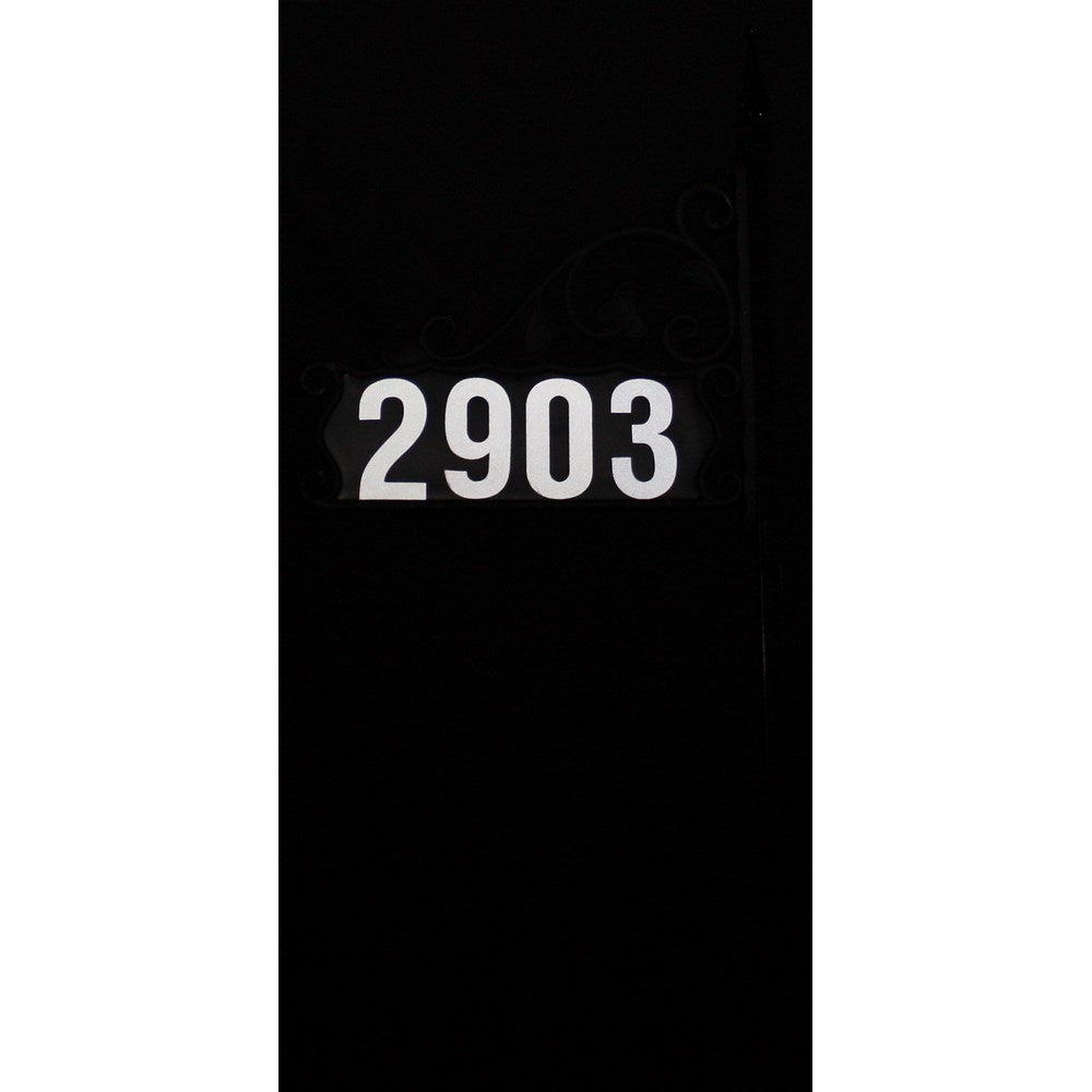 Boardwalk DIY Reflective Lawn Address Sign 48" Post