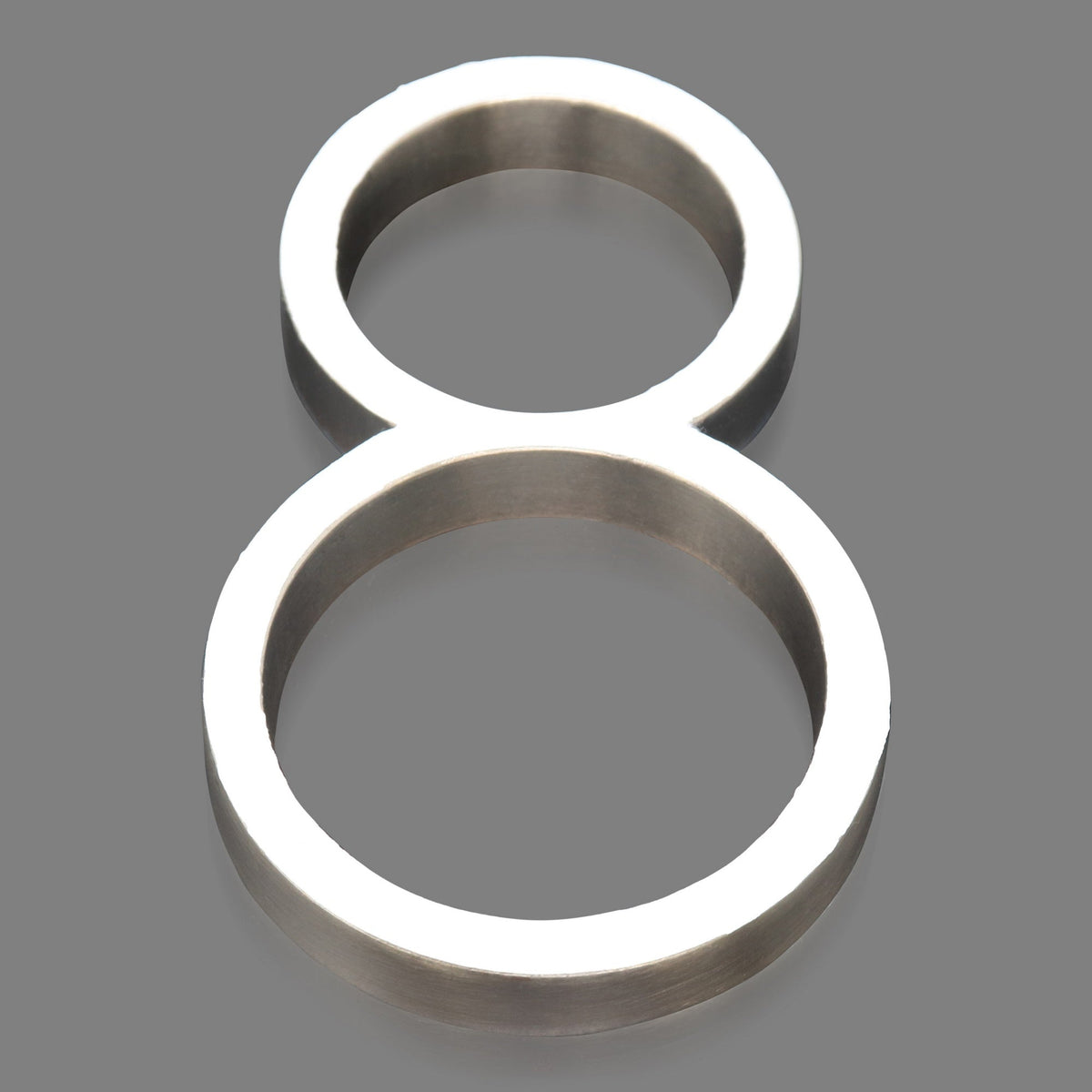 Reflective Modern Floating House Numbers