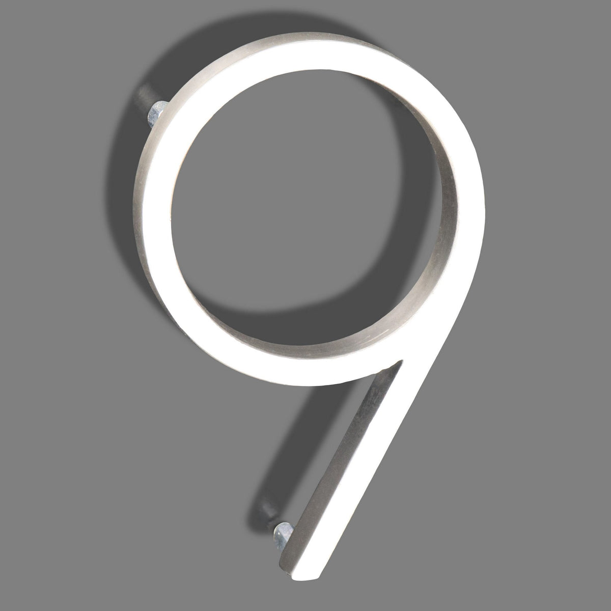 Reflective Modern Floating House Numbers