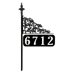 Oak Double Sided Reflective Lawn Address Sign