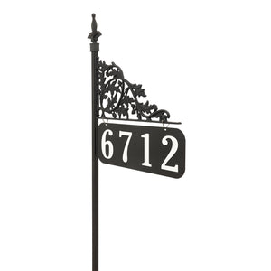 Oak Double Sided Reflective Lawn Address Sign