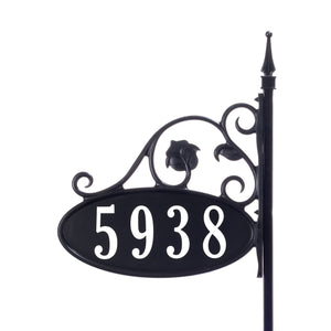 Park Place Oval Double-Sided Reflective Yard Address Sign