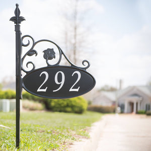 Park Place Oval Double-Sided Reflective Yard Address Sign