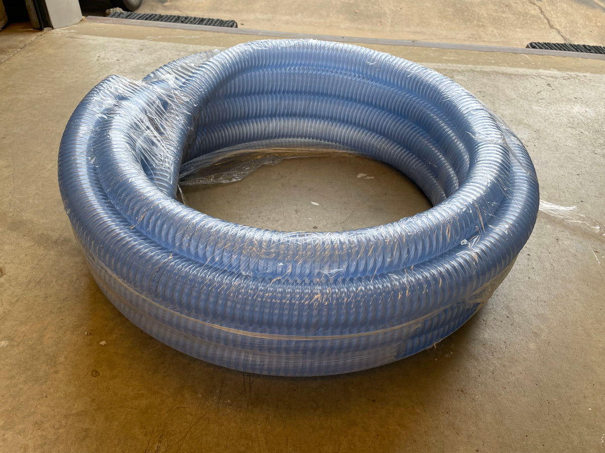 Tigerflex - WT200X50 WT Series Food Grade PVC Material Handling Hose, 40 PSI Max Pressure, 2 inches ID, 50 feet Length