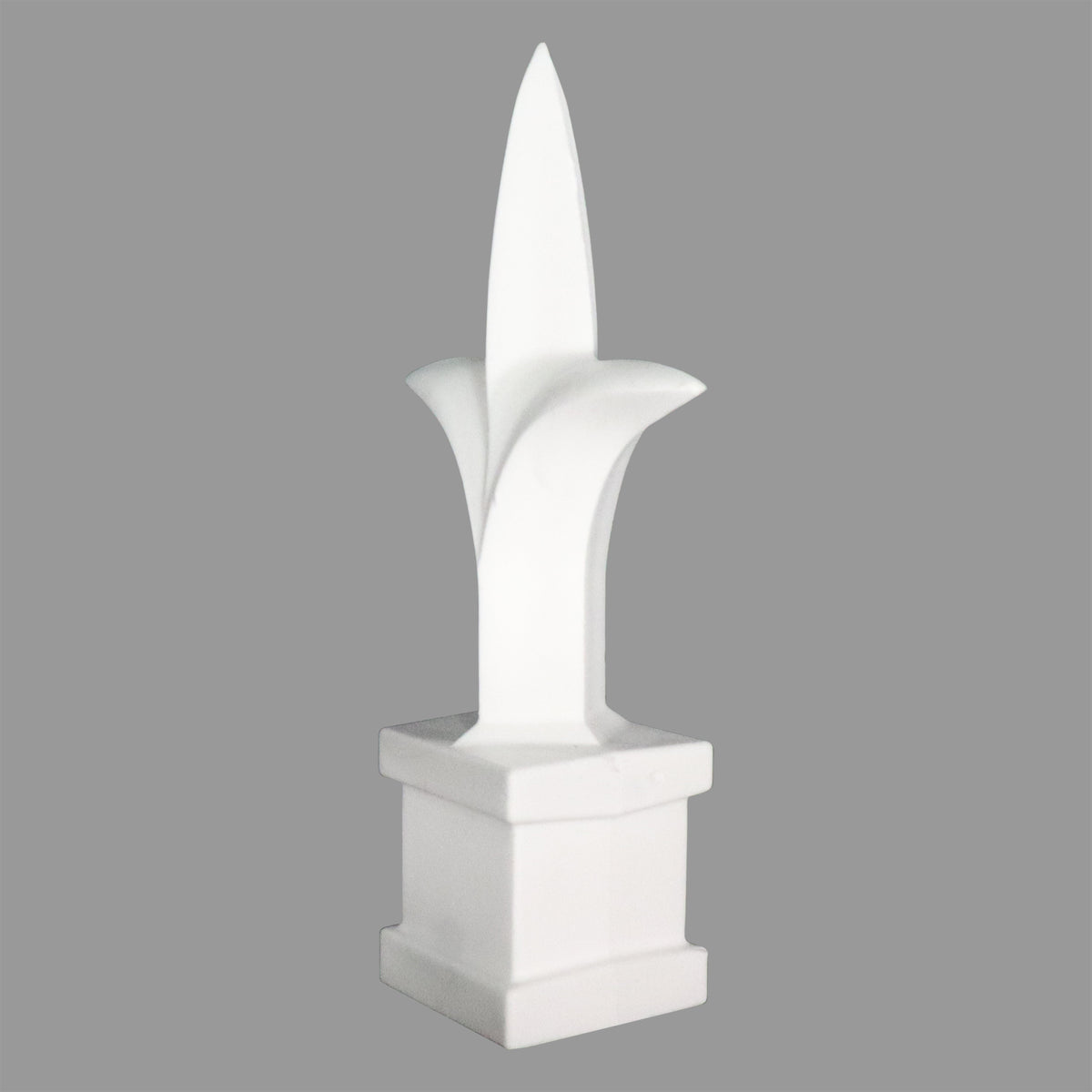 Tri - Spear Polypropylene USA Finial Toppers - White - Multi-Pack