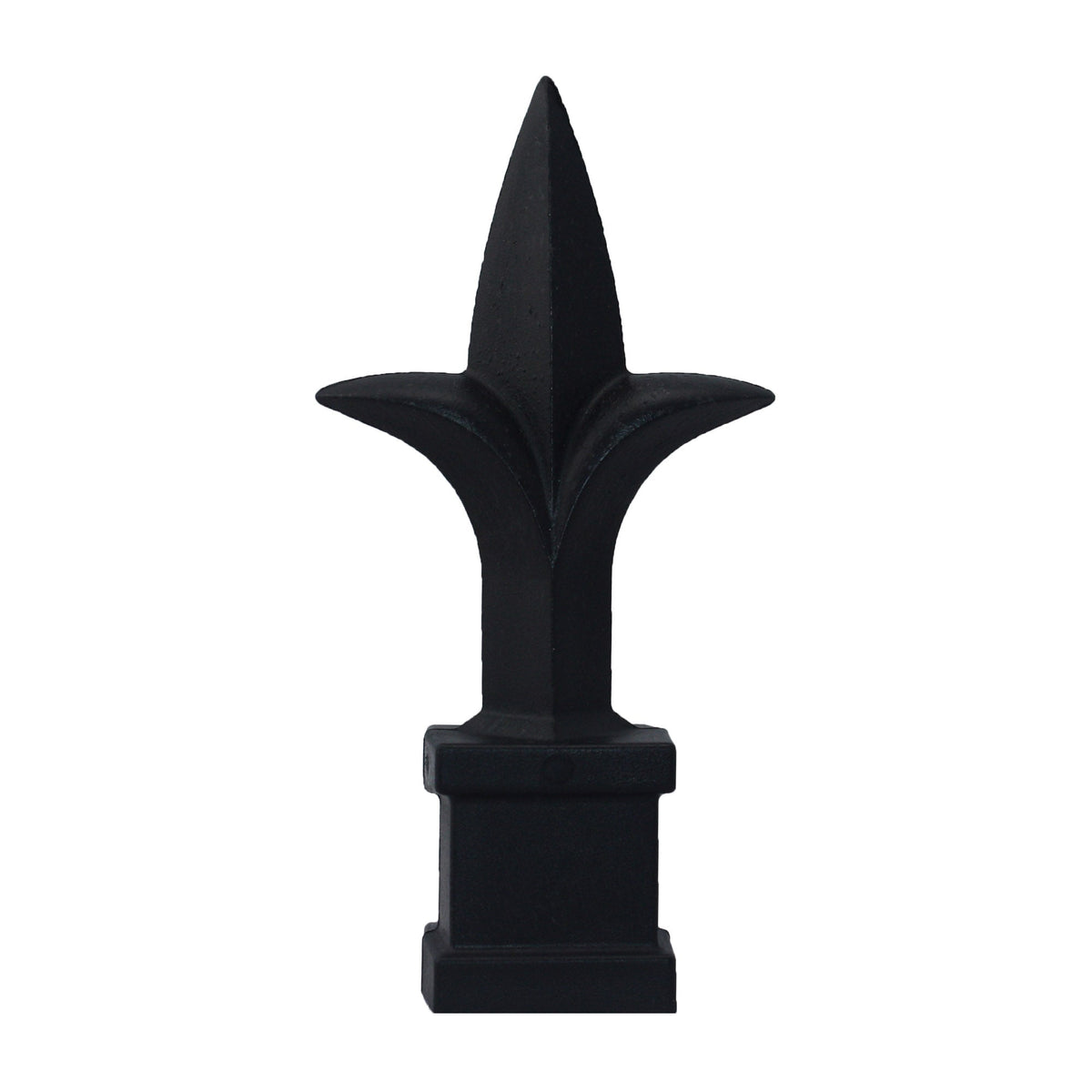Trident Spear Black Decorative Fence Topper - Single