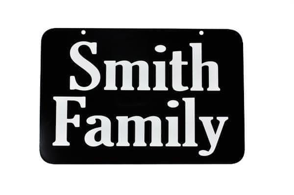 Extra Large 12 x 8 Applied Name Rider for Boardwalk Reflective Address Sign