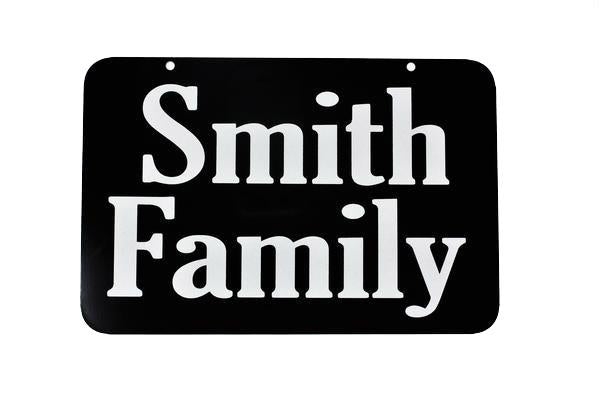 Extra Large 12 x 8 Applied Name Rider for Boardwalk Reflective Address Sign