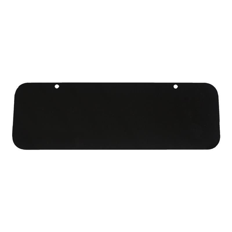 12" x 4" Powder-Coated Black Aluminum Blank - Address America